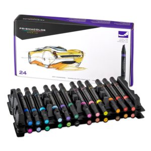 A pack of Prismacolor Art Markers, a cheaper alternative to Copic markers
